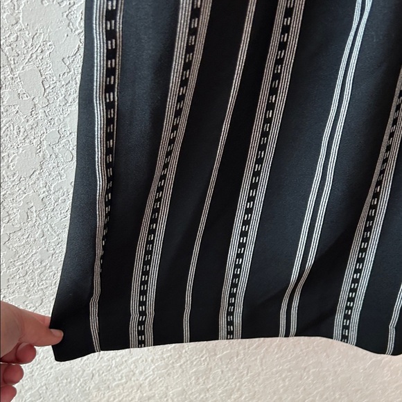 Topshop Black and White Striped Wide Leg Pants - Picture 5 of 14